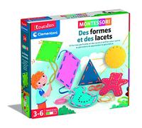 Clementoni Education - 52613 - Montessori - des Formes et des Lacets - Jeu Educatif avec Diverses Activités liées à la Dextérité pour Enfants de 3 à 6 Ans - Dév. Personnel-