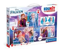 Clementoni Edukit 4 en 1 Disney Frozen Jeu Mémoire Puzzle 4 Ans+
