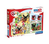 Clementoni Edukit - Bing 4 en 1, Jeu éducatif interactif Enfants 3 Ans avec Puzzle, Mémo et Cubes pour Développer Mémoire, Logique et Manualité, Made in Italy, 18322
