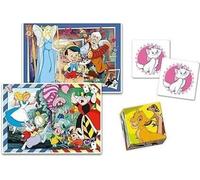 Clementoni - Edukit - Disney - Coffret apprentissage 4 en 1 - 2 puzzles, 1 mémo, 1 jeu de 6 cubes - Fabriqué en Italie - Dés 4ans