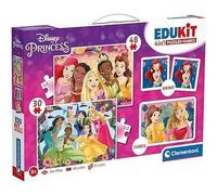 Clementoni - Edukit - Disney Princesses - Coffret apprentissage 4 en 1 - 2 puzzles, 1 mémo, 1 jeu de 6 cubes - Fabriqué en Italie