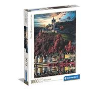 Clementoni El Castillo 1000pzs Does Not Apply Collection Cochem Castle 1000 pièces, château, Puzzle Paysage, Divertissement Adulte-fabriqué en Italie, 39648, Multicolore, Medium