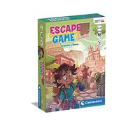 Clementoni - Escape Game - Enquête à Rome - Format Poche - Jeu de Réflexion - Cartes et Plateau de Jeu - Résolutions d'Enigmes - De 1 à 6 Joueurs - À Partir de 8 Ans