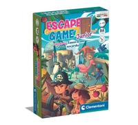 Clementoni | Escape Game Pocket Junior 6 Ans+ - 2 Aventures : Zoo & Pirates|Coopératif avec Cartes et Objets|1 à 4 Joueurs|30 Min |Activité Logique Ludique|Jeu de Société Éducatif Conçu en Italie