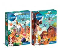 Clementoni Escape Games - Évasion du Zoo et la Citrouille disparue | Clementoni 84074 Jeu de société pour puzzle et énigmes avec cartes d'information - À partir de 8 ans - Jeu familial