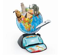 CLEMENTONI - Exploraglobe - Voyage en temps réel - 3 modes de jeu et 28 activités - Stylo Bluetooth