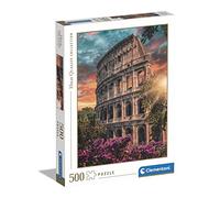Clementoni - Flavian Amphitheatre - Puzzle de 500 Pièces - Jeu de Patience et de Réflexion - Format Portrait - Image Net - 49 x 36 Cm - À Partir de 14 Ans