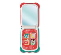 Clementoni Disney Baby - Mickey Flip Phone, téléphone Enfant 9-36 Mois, Centre d'activité avec 4 Touches pour stimuler Le Jeu Imitation avec lumières et Sons, 17514