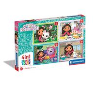 Clementoni | Gabby et la Maison Magique - Puzzle Supercolor 4 en 1 pour Enfants 3 Ans+ | 4 Puzzles 12, 16, 20, 24 Pièces | Activité Éducative Motricité Fine | Jeu Calme Netflix DreamWorks
