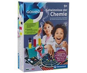 Clementoni Galileo Lab - Secrets de Chimie, kit de Laboratoire aventureux avec Indices Magiques, Introduction ludique à la Chimie et à la Science, pour Enfants 59214, Moyen