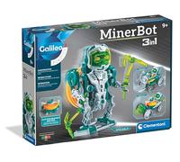 Clementoni Galileo MinerBot 59375 Kit de robotique 3 en 1 - Trois Robots humanoïdes - Kit de modélisation robotique - Jouet Robot pour Enfants à partir de 8 Ans