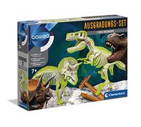 Clementoni Galileo Science Kit d’excavation pour petits explorateurs - Jouet pour enfants à partir de 7 ans - Excavation de fossiles de dinosaures à l’aide d’un marteau et d’un burin