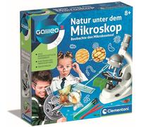 Clementoni Galileo Science La nature sous le microscope 69804 Kit microscope pour enfant Impressionnant laboratoire de biologie pour petits chercheurs Jouet pour enfants à partir de 9 ans Microbiologie pour les écoliers (version allemande)