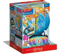 Clementoni Globe terrestre numérique en temps réel - Globe terrestre pour enfants à partir de 7 ans - Globe terrestre interactif pour apprendre et jouer 59364