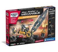 CLEMENTONI - Grue sur Chenilles à Construire pour Enfants dès 8 Ans - Jeu de Construction Engin de Chantier avec Pièces Mobiles à Assembler - Jouet Créatif - Idée Cadeau Ingénierie