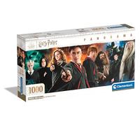 Clementoni | Harry Potter Puzzle Panorama 1000 Pièces pour Adultes | Jeu de Société | Poster Inclus | Jeu de Société | Format 98×33 Cm | Écoresponsable