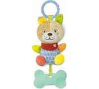 Clementoni Hochet pour chiens - Lovely Soft Dog Rattle - Peluche éducative - Développement multisensoriel - Tissu doux - Facile à accrocher - Pour enfants dès 0 mois