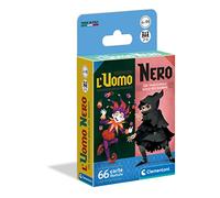 Clementoni - Homme Noir Deck, Cartes de Jeu pour Enfants, 2-6 Joueurs, 5 Ans+, Multicolore, 16299
