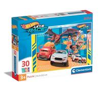 Clementoni Hotwheels 30 pièces, 3 Ans Enfant, Puzzle Dessin animé, Fabriqué en Italie, Multicolore - 20284