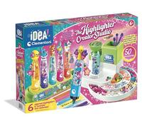 Clementoni Idea 18860 Surligneur d'atelier avec plus de 50 accessoires - Jouet créatif, stylo personnalisé, coffret cadeau pour enfants à partir de 6 ans