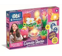 Clementoni Idea 83032 Kit de fabrication de bougies DIY avec kit de recharge - Kit créatif pour fabriquer et concevoir des bougies en pots de fleurs, calla, marguerites et plantes succulentes pour