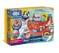 Clementoni - Idea-Atelier Atelier en céramique avec Tour électrique (en Italien), potier, Set de Travail créatif, Jeux Enfants 7 Ans, fabriqué en Italie, 18693