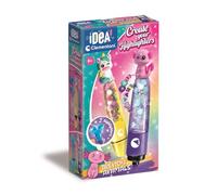 Clementoni Idea - Create Your Highlighters : Trendy Animals, Laboratoire des surligneurs personnalisés, Kit créatif pour Enfants 6 Ans avec 3 surligneurs Personnalisables avec Accessoires, 18874