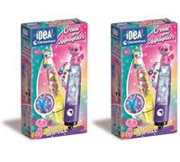 Clementoni Idea - Create Your Highlighters : Trendy Animals, Laboratoire des surligneurs personnalisés, Kit créatif pour Enfants 6 Ans avec 3 surligneurs Personnalisables avec Accessoires, 18874