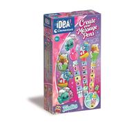 Clementoni Idea - Create Your Message Pens Foodies, Kit Créatif Enfants 6 Ans, Stylos Personnalisables avec Messages et Personnages Foodies, 18399