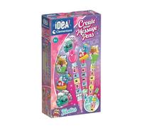 Clementoni Idea - Create Your Message Pens Foodies, Kit Créatif Enfants 6 Ans, Stylos Personnalisables avec Messages et Personnages Foodies, 18399