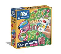 Clementoni - Idea-Sparkly Creations Pop Style Peinture Diamant Art Kit D'Art Atelier de Pierres Précieuses Jeu Créatif Enfants 7 Ans Couleur Multilingue 18775