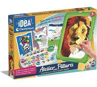 Clementoni - Idée - Atelier Set Peindre Avec Les Numéros - Tableau Avec Chevalet