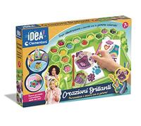Clementoni - Idée-Créations Brillantes Painting, Diamond Art, Kit Art, Laboratoire Gemmes, Jeu Créatif Enfants 7 Ans-Made in Italy, Multicolore, 18678