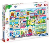 Clementoni In the City jeu de puzzle 104 pièce(s) Ville