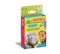 Clementoni | Incroyables Animaux | Jeu de Cartes Éducatif 6 Ans+ | 50 Cartes Illustrées | 6 Modes de Jeu | Observation, Réflexes, Mémoire | Format Compact | Jeu de Société Enfant