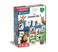 Clementoni - Jeu d'Apprentissage - Jeu de Loto - Monde des Animaux - Dès 4ans