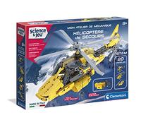 Clementoni- Jeu de Construction - Hélicoptère de Secours - Mon Atelier de Mécanique
