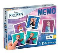 Clementoni Jouet éducatif Mémo Pocket Disney Frozen 48 tuiles – 4-6 ans – Fabriqué en Italie 18314