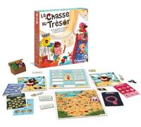 Clementoni – Jeu de société La Chasse au Trésor 6 ans+ – 24 planches, 48 énigmes, coffre inclus