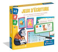 Clementoni | Jeux d'Écriture pour Enfants 4-6 Ans | Jeu Éducatif avec 26 Cartes Alphabet et 6 Ardoises Réinscriptibles | Apprentissage des Lettres Majuscules et Minuscules | Activités de Prégraphisme