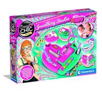 Clementoni | Jewellery Studio BFF pour Enfant 7 Ans+ | Atelier Créatif Bijoux à Personnaliser | Pendentifs Lettres Symboles | Coffret DIY avec Rangement | Activité Manuelle