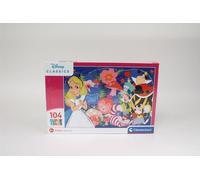 Clementoni Jigsaw Puzzle Disney - Alice au pays des merveilles, 104 pièces.