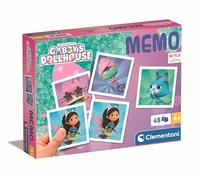 Clementoni Jouet Éducatif Memo Gabby'S Dollhouse 48 Tiles - pour Enfants 3-5 Ans, Fabriqué en Italie, 18309