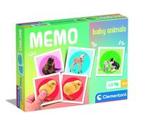 Clementoni Jouet Éducatif Memo Pocket Baby Animals 48 Tiles - pour Enfants 3-5 Ans, Fabriqué en Italie, 18315