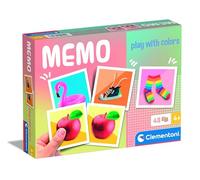 Clementoni Jouet Éducatif Memo Pocket Play with Colors 48 Tiles - pour Enfants, Fabriqué en Italie, 18317