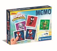 Clementoni Jouet Éducatif Memo Pocket Spidey and His Amazing Friends 48 Tiles - pour Enfants 4-6 Ans, Fabriqué en Italie, 18313