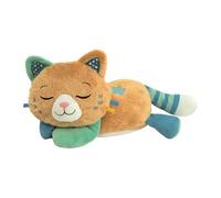 Clementoni Jouet en Peluche Chaton Respirant | Compagnon de Sommeil apaisant avec Vibrations apaisantes, Sons de Musique et de la Nature | Peluche Lavable pour bébés et Tout-Petits