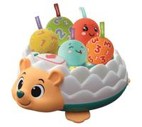 Clementoni | Jouet Interactif Zippy Ziggy Hérisson pour Bébés 18 Mois+ | 3 Modes de Jeu Évolutifs | Cible Velcro & 5 Balles | Musique Intégrée | Stimule Motricité et Coordination | Idée Cadeau Bébé