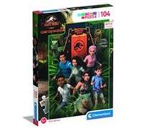 Clementoni - 27544 - Supercolor Puzzle Jurassic World Camp Cretaceous - 104 pièces, Puzzle Enfants 6 Ans - Puzzle série Netflix, Puzzle Enfant Clementoni, Puzzle Dinosaure - fabriqué en Italie