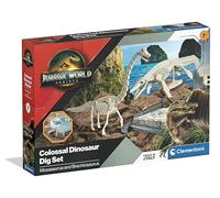 CLEMENTONI - Jurassic World Dig Kit Mosasaurus & Brachiosaurus - Kit de Fouilles Archéo pour Enfants 8 Ans - Fossiles à Déterrer - Activité Scientifique Passionnante à Offrir
